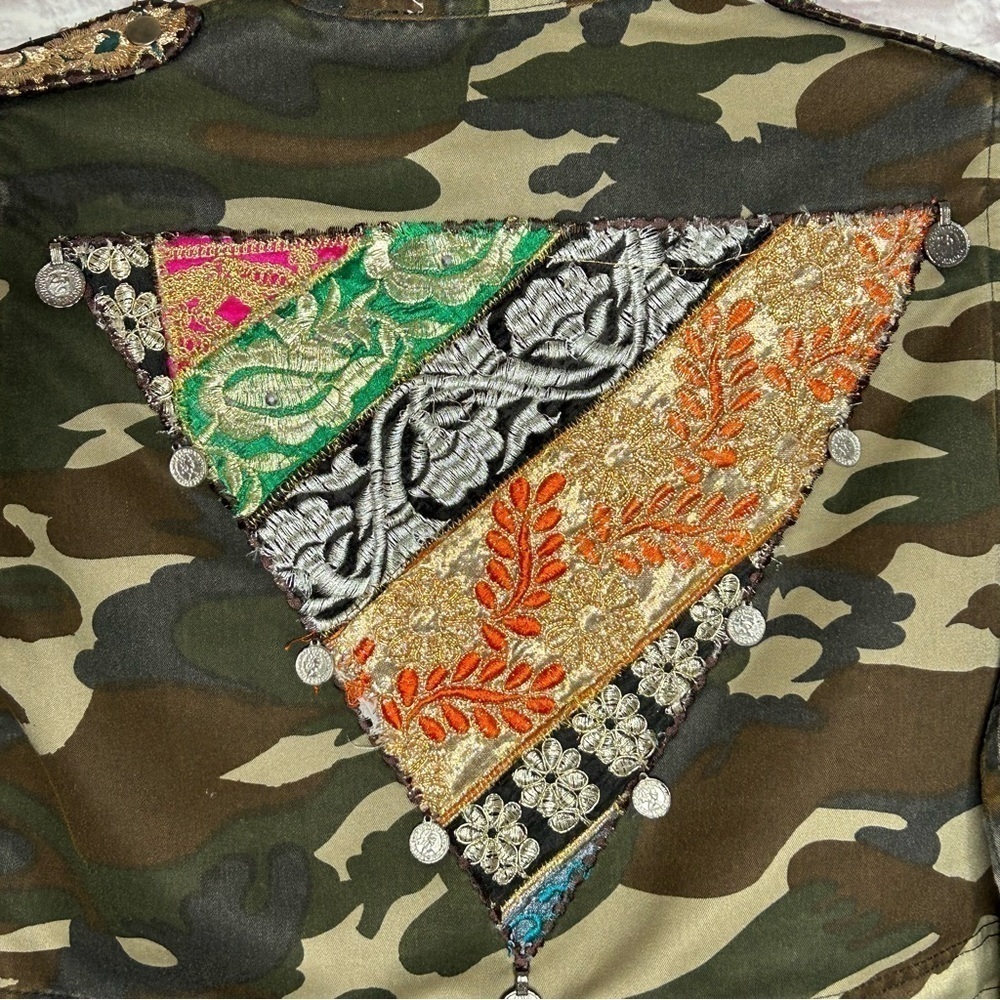 Beautiful Stories Embellished Camo Jacket - Picture 10 of 16